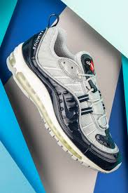 Nike Air Max 98 Supreme Navy 844694 400 In 2020 Nike Air Max Air Max Nike
