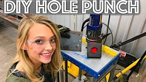 Here are some of the best hole punchers to have on hand. Hottest Girl On Youtube Diy Metal Hole Punch Punching Drilling Holes In Thick Steel Youtube