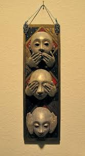 See No Evil Hear No Evil Speak No Evil Hear No Evil See No Evil Speak No Evil Masks Wall Hanging See No Evil Three Wise Monkeys Evil
