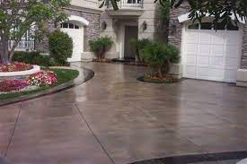 Oils and fluids leaking from vehicles can cause stains that are difficult to remove. Stained Concrete Driveway Traditional Phoenix By Super Krete Products Houzz Au