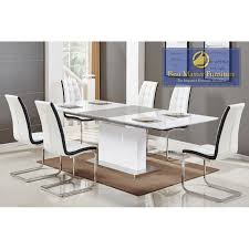 This vera extension dining table caters to modern life. U626 Modern Dining Set Best Master Furniture Color White Counter Dining Attributes Dining Table