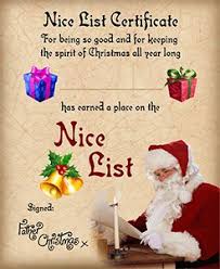 Free santa nice list certificate from www.betweenthebuns.com you will need a pdf reader to view these files. Nice List Rooftop Post Printables