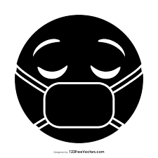 Black Face With Medical Mask Emoji In 2020 Emoji Medical Masks Graphic Image