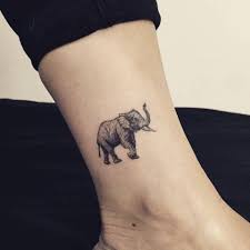 Elephant Tattoo On The Ankle Elephant Tattoos Tattoos Elephant Tattoo