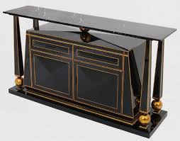 Maybe you would like to learn more about one of these? Casa Padrino Luxury Art Deco Sideboard Black Antique Gold Magnificent Handmade Solid Wood Cabinet With Marble Top Art Deco Furniture