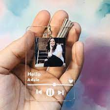 Our Song Custom Album Spotify Art Keychain In 2021 Spotify Glass Art Diy Resin Art Spotify Glass