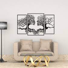 Enjoy all the advantages associated with coloring, including the pure joy of adding color to a mural. Beautiful Tree Human Face Black Color Tree Design Wooden Wall Hanging