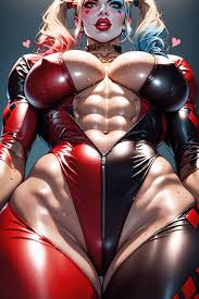 Bimbo, Sweaty, Muscular AI Porn