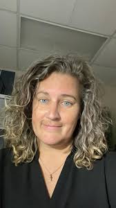 Haircut and color after radiation treatment