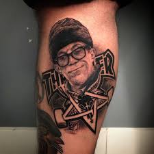 He added the skate and destroy text to the banner below the design, as it is a popular creed among skaters, and graces some thrasher merchandise: Carousel Tattoo Barbershop Thrasher Magazine S Jake Phelps Portrait By Jordancampbellart Skate And Destroy Thrashermagazine Skateanddestroy Jakephelps Skateboarding Carouseltattooandbarbershop Stcatharines Niagara Ourhomestc