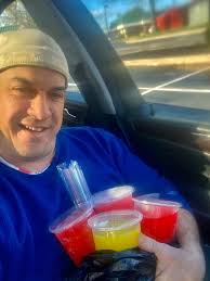 🧡💙 Two Slushies of the Week! 💙🧡 • This week we are featuring two  delicious slushy treats! • Blue Hawaiian 🫐🍍