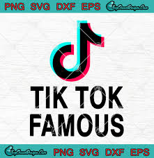 Tik Tok Famous Svg Png Eps Dxf Cricut File Silhouette Cameo 3 Svg In 2020 Silhouette Cameo Cricut Cricut Svg