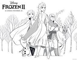 In frozen 2 (by disney), anna and elsa must head on a dangerous mission with kristoff, olaf and sven to the enchanted forest. Frozen 2 Free Coloring Pages With Elsa Anna Olaf Kristoff Bruni And Nokk Youloveit Com