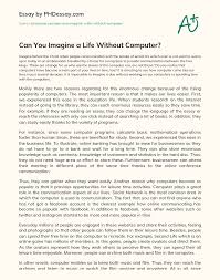 Your tablet on your desk is a computer. Can You Imagine A Life Without Computer Phdessay Com