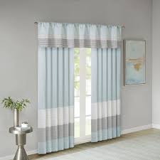 80% polyester 20% linen fully lined for privacy and sun protection care instructions: Amazon Com Amherst Polyoni Pintuck Teal Gray Window Valance Modern Rod Pocket Valances For Windows 50x18 Aqua Home Kitchen