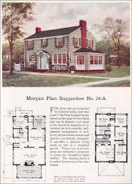 Single dining space house plans. 1923 Classic Colonial Revival Morgan Traditional House Plan No 24 A