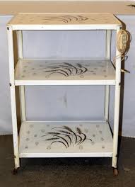 Check spelling or type a new query. Vintage Metal Kitchen Bar Cart Rolling 3 Tier Big Al S Auction