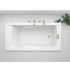 Bathtub the town square s 60 in. American Standard Evolution Everclean 72 In X 36 In Whirlpool Tub In White 7236vc 020 The Home Depot