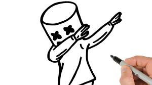 Kids love drawing kawaii style all over the world now.so i hope you like. How To Draw Marshmello Dabbing Step By Step