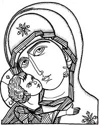 Byzantine Icon Coloring Page Byzantine Icons Christian Drawings Orthodox Icons