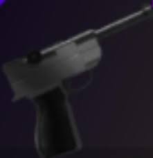 A fraction of the handle is darker than the rest of the gun. Black Luger Murdermystery2