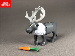 Single Sale Moc Bricks Diy New Animal Elk Reindeer Figure Building Blocks Lepin Land Shop Reindeer Figure Bricks Diy Lego Animals