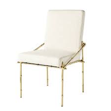 Blanche Dining Chair In Champagne Brass Dining Chairs Gold Dining Chairs Gold Dining