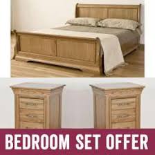 Explore our selection of beds king & oak on beds at hayneedle. French Solid Oak Super King Bed And Two Three Drawer Bedside Cabinets