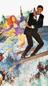 Bond is seriously considering retiring from the secret service. On Her Majesty S Secret Service 1969 Phone Wallpaper Moviemania James Bond Movies James Bond Movie Posters James Bond