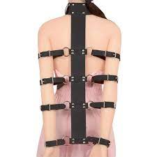 Leather Arm Restraints Anti Back Bondage Handcuffs BDSM Slave Armbinder  Harness Strap Binding Fetish Accessories Sexual (One Size, Black) :  Amazon.co.uk: Health & Personal Care