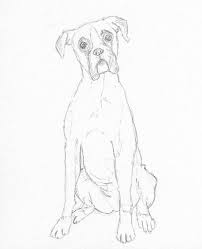 Black And White Boxer Dog Art Boxer Dog Sketch By Battlekat S Boutique Boxer Dogs Art Boxer Dog Tattoo Canine Art