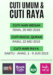 Check spelling or type a new query. Bookcafe Com My Makluman Cuti Hari Wesak Nuzul Quran Facebook
