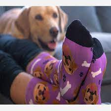 Divvyup puts whatever you want on socks! Custom Socks With Dog Print Personalize Your Socks Dog Print Socks