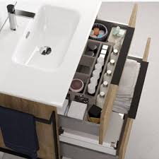 Meuble salle de bain complet pas cher. Meuble Complet En 100 Cm Style Industriel Galaxy Avec Miroir