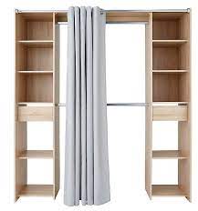 Armoire profondeur 30 cm portes coulissantes. Kit Dressing Effet Chene H 203 X L 180 X P 50 Cm Castorama