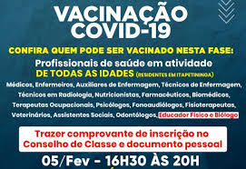 Calendário de vacinação do adolescente. Noticia Itapetininga Amplia Calendario De Vacinacao Contra A Covid 19 Para Profissionais De Saude De Toda Prefeitura Municipal De Itapetininga