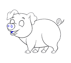 Another free animals for beginners step by step drawing video tutorial. How To Draw A Cartoon Pig In A Few Easy Steps Easy Drawing Guides