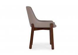 Taupe Leather Bucket Seat Dining Chair Enzo Ez Living Furniture Living Furniture Dining Chairs Leather Dining Chairs