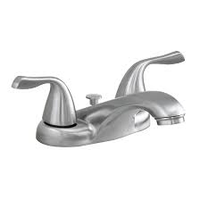 Homeadvisor's faucet installation cost guide gives average prices to install or replace a faucet. Project Source Ethan Bathroom Faucet 2 Handles Brushed Nickel F5111113np Reno Depot