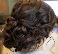 Brunette Up Style Up Do Curls Soft Hair Styles Wedding Hairstyles Hairstyle