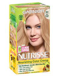 Nutrisse Nourishing Color Creme Light Natural Blonde 90 Garnier Hair Color Nourishing Hair Hair Color Caramel