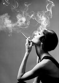 woman smoking