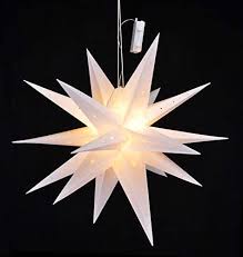 Christmas star advent christmas tree decoration merry christmas background december snow snowflakes. Led Christmas Star 58 Cm With Car Timer Battery Operated Led Star For Christmas Hanging Window Decoration Amazon De Lighting