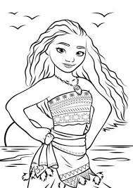 Make the picture more vivid by coloring it. Moana Waialiki Coloring Page Disney Coloring Sheets Disney Princess Coloring Pages Moana Coloring Pages