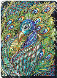 Bead Embroidery Kit The Princess Of Peacock Birds Peacocks Animals Size In Cm 9 8x13 8 25x35 In 2020 Diy Bead Embroidery Embroidery Kits Peacock Quilt