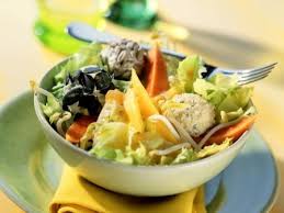 Papaya Mango Salat Mit Sprossen Und Frischkase Bal Rezept Mango Salat Salat Mit Papaya