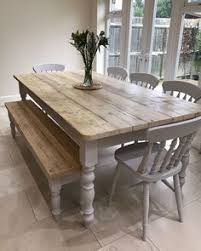 Lime Washed Farmhouse Tables And Benches Bespoke Sizes Country Life Furniture Quality Farmhouse Dining Rooms Decor Country Furniture Farmhouse Dining Table