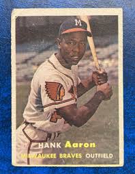 Las mejores ofertas en Topps Hank Aaron temporada 1957 Tarjetas de  Colección de Deportes y accesorios de béisbol