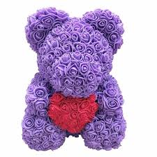 Balloons, care packages, teddy bears & much more. Teddy Bear Of Rose Artificial Flowers Pe Rose Bear Suprise4ever Com