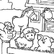 Cute Picture Of Farm Animal In The Barn Coloring Page Kids Play Color Farm Animal Coloring Pages Animal Coloring Pages Baby Farm Animals